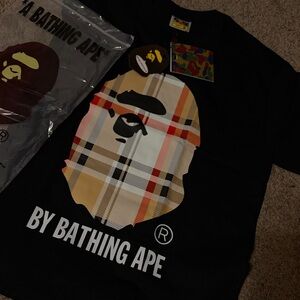 Bape Black Graphic Short Sleeve Tee